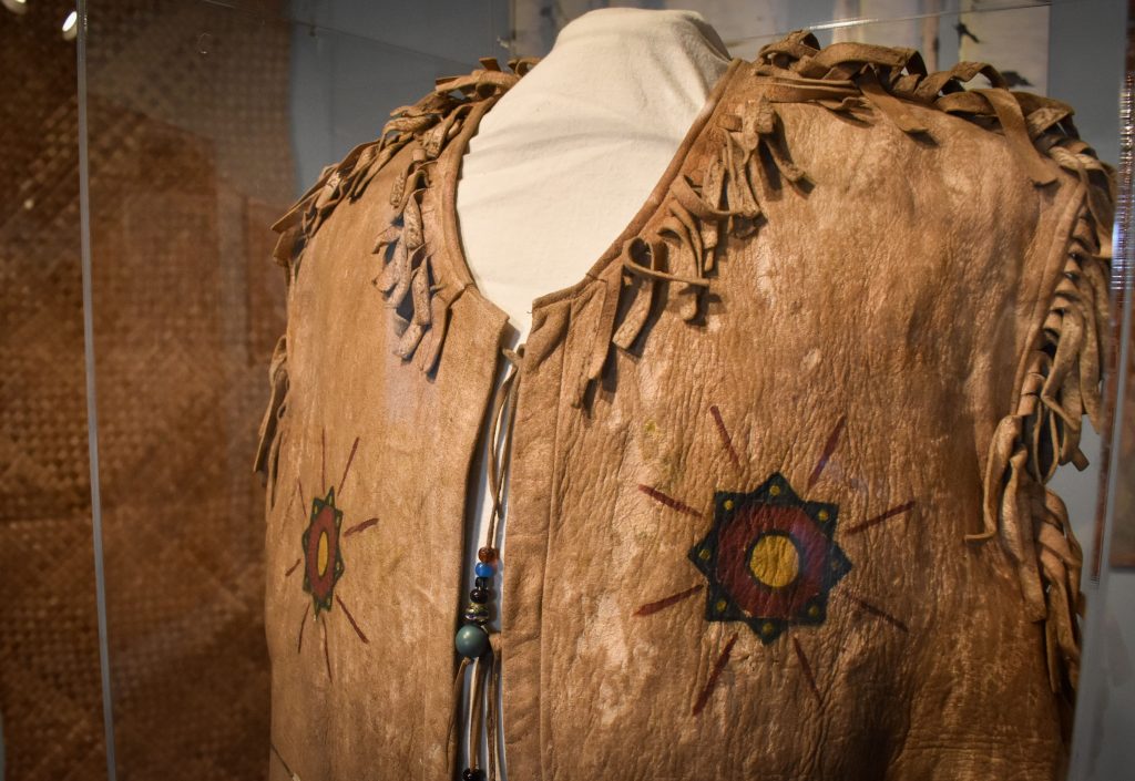 a closeup of a traditional Ojibwe shirt
